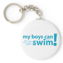 My Boys Can Swim! Keychains