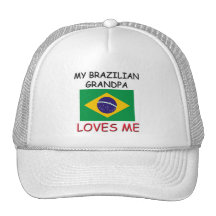 My Brazilian Grandpa Loves Me Mesh Hat