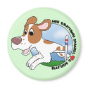 My Brittany Spaniel Loves Agility Magnet