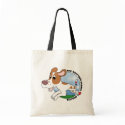 My Brittany Spaniel Loves Agility Tote Bag