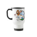 My Brittany Spaniel Loves Agility Travel Mug
