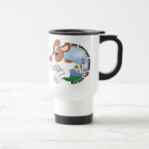 My Brittany Spaniel Loves Agility Travel Mug