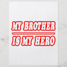 My Brother Is My Hero Full Color Flyer