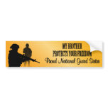 My Brother Protects Your Freedom (National Guard S bumper stickers