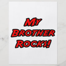My Brother Rocks Custom Flyer