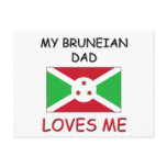 My BRUNEIAN DAD Loves Me postcards
