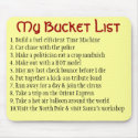 My Bucket List mousepads
