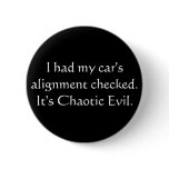 My car is Chaotic Evil Pins