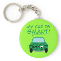 My Car Is Smart keychains