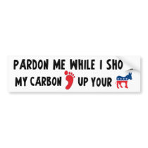 My Carbon Footprint Bumper Stickers