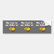 My Cat Is An Atheist Bumper Stickers