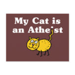 My Cat Is An Atheist postcards