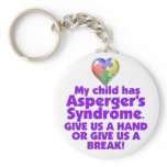 My Child Has Asperger's keychains