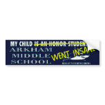 My Child Went Insane bumper stickers
