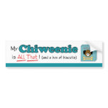 My Chiweenie is All That! bumper stickers