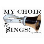 My Choir Rings Postcard