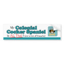 My Colonial Cocker Spaniel is All That! bumper stickers