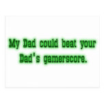My Dad could beat your Dad Gamerscore Postcard