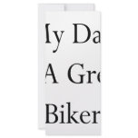 My Dad Is A Great Biker rack cards