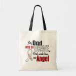My Dad Is An Angel Lung Cancer Canvas Bags