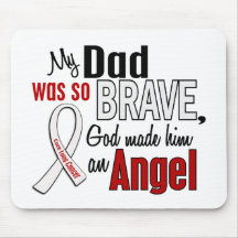 My Dad Is An Angel Lung Cancer Mousepads