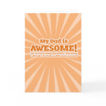 My Dad is Awesome Funny Fathers Day Cards