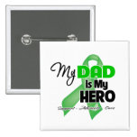 My Dad is My Hero - Kidney Cancer Pinback Button