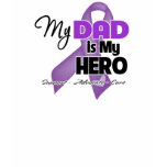 My Dad is My Hero - Purple Ribbon t-shirts