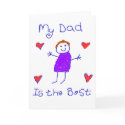 My Dad is the Best cards