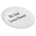My Dad Loves Soccer Party Plate