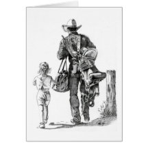 My Dad´s a Cowboy Greeting Cards
