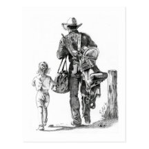 My Dad´s a Cowboy Postcard