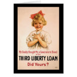 My Daddy Bought Me Third Liberty Loan Greeting Card
