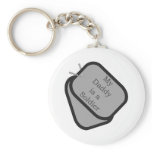 My Daddy is a Soldier Dog Tags  keychains