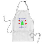 My Daddy Is Number 1 Aprons