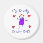 My Daddy is the Best Magnets
