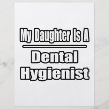 My Daughter Is A Dental Hygienist Personalised Flyer