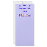 My Daughter Is A Hero rack cards
