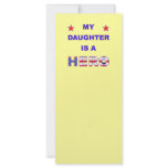 My Daughter Is A Hero rack cards