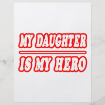 My Daughter Is My Hero Personalized Flyer