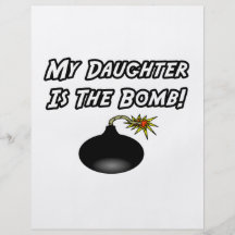 My Daughter Is The Bomb Custom Flyer