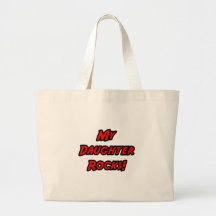 My Daughter Rocks Canvas Bag