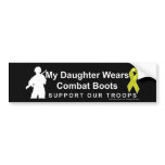 My Daughter wears combat boots bumper stickers