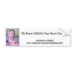 My Demon Child Ate Your Honour Student bumper stickers