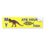 My Dinosaur Ate Your Jesus Fish Bumper Stickers