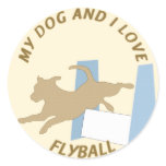 My Dog and I Love Flyball Sticker