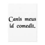 My dog ate it. postcards
