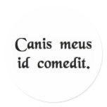 My dog ate it. stickers