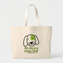 My Dog is a Green Dog Totebag
