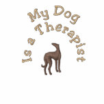 My  Dog is a Therapist embroidered shirts